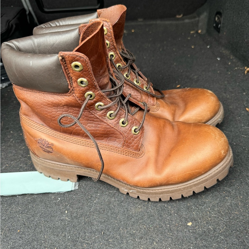 Leather Timberland Work Boots
